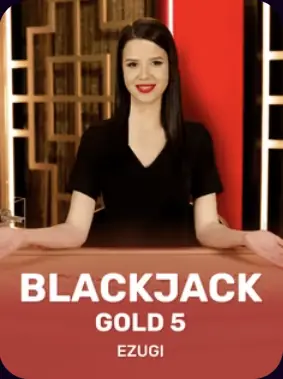 Blackjack Gold 5, jogo de Ezugi no lobby da MaxWin